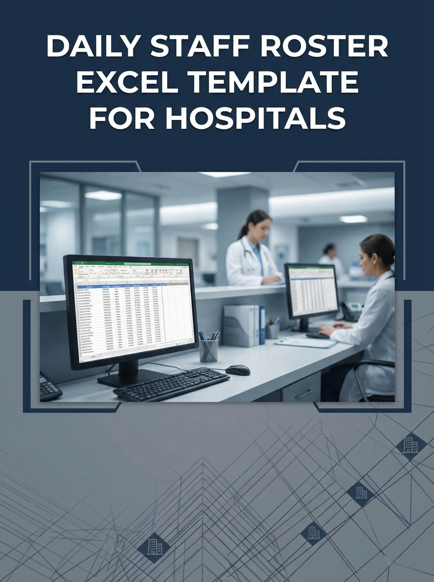 Daily Staff Roster Excel Template for Hospitals