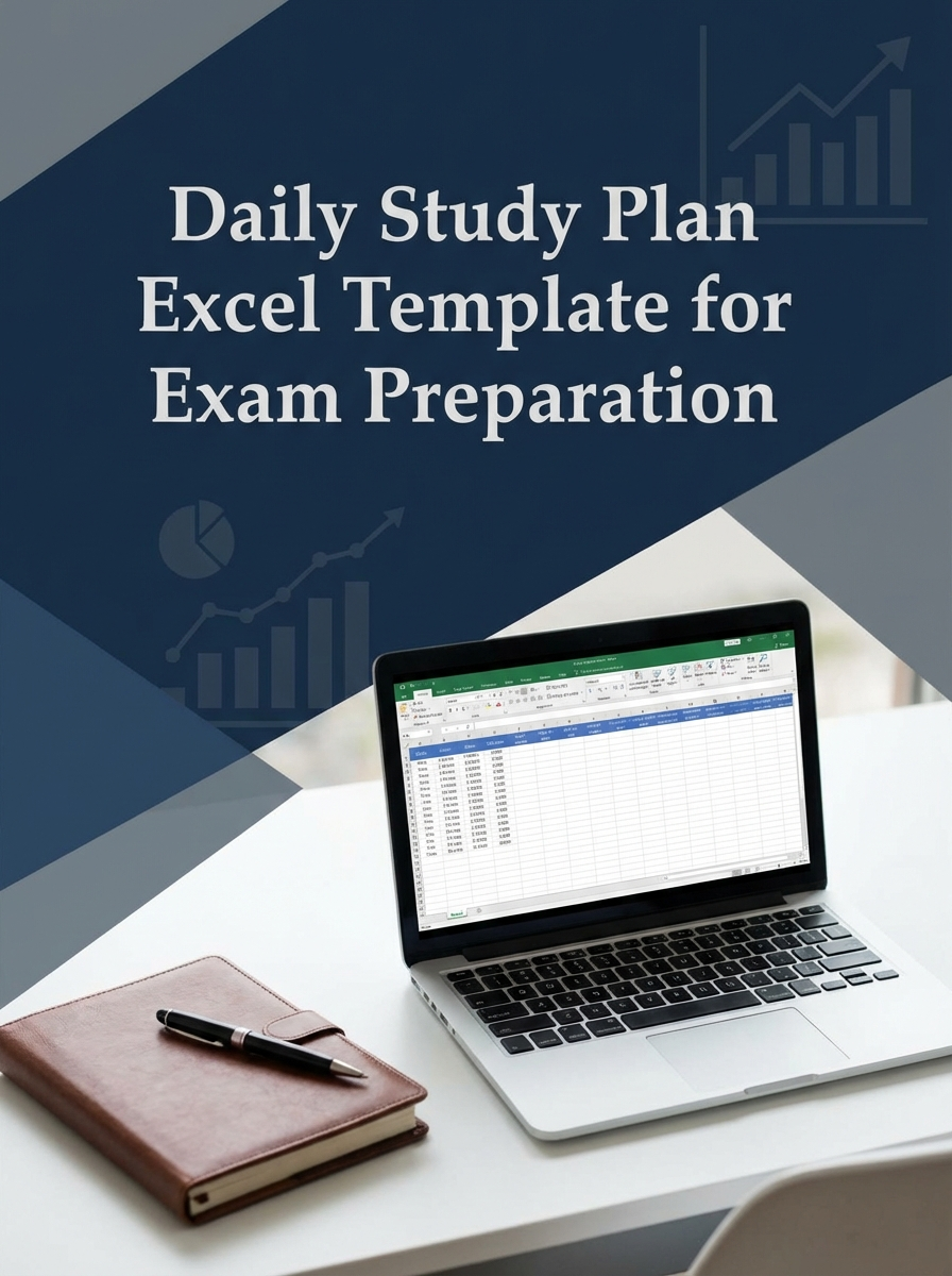 Daily Study Plan Excel Template for Exam Preparation