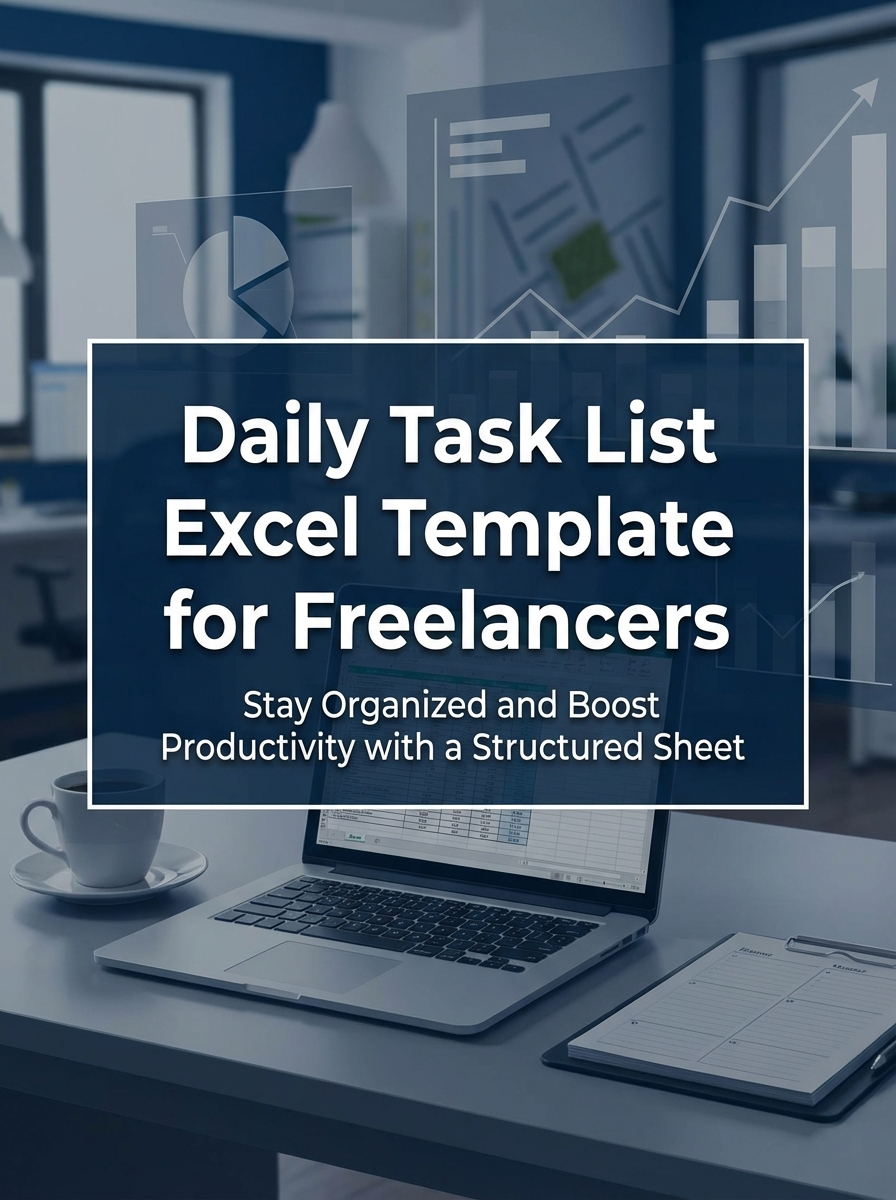 Daily Task List Excel Template for Freelancers