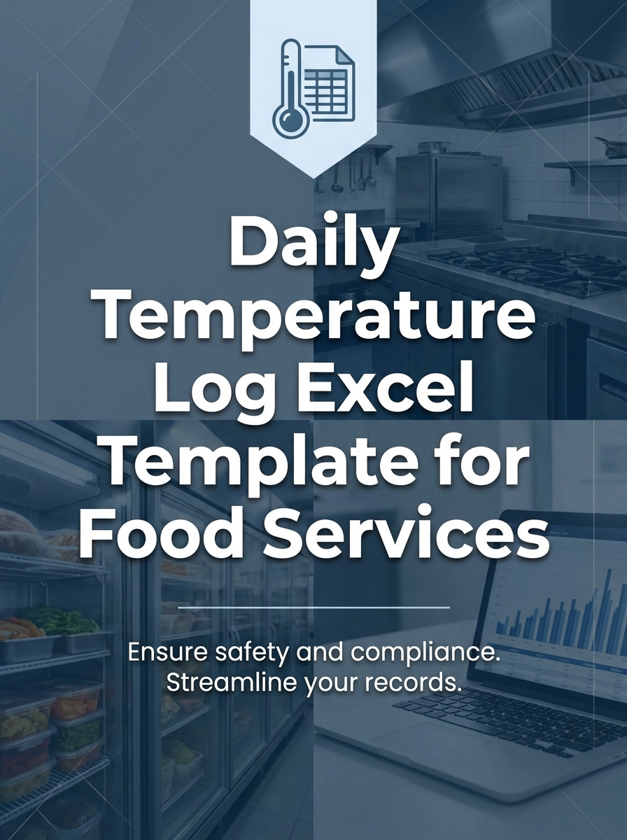 Daily Temperature Log Excel Template for Food Services