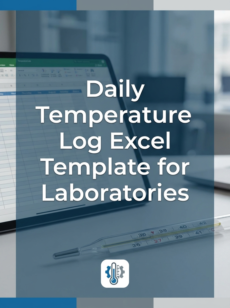 Daily Temperature Log Excel Template for Laboratories