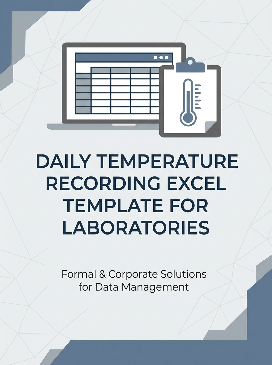 Daily Temperature Recording Excel Template for Laboratories