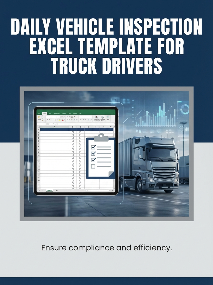 Daily Vehicle Inspection Excel Template for Truck Drivers