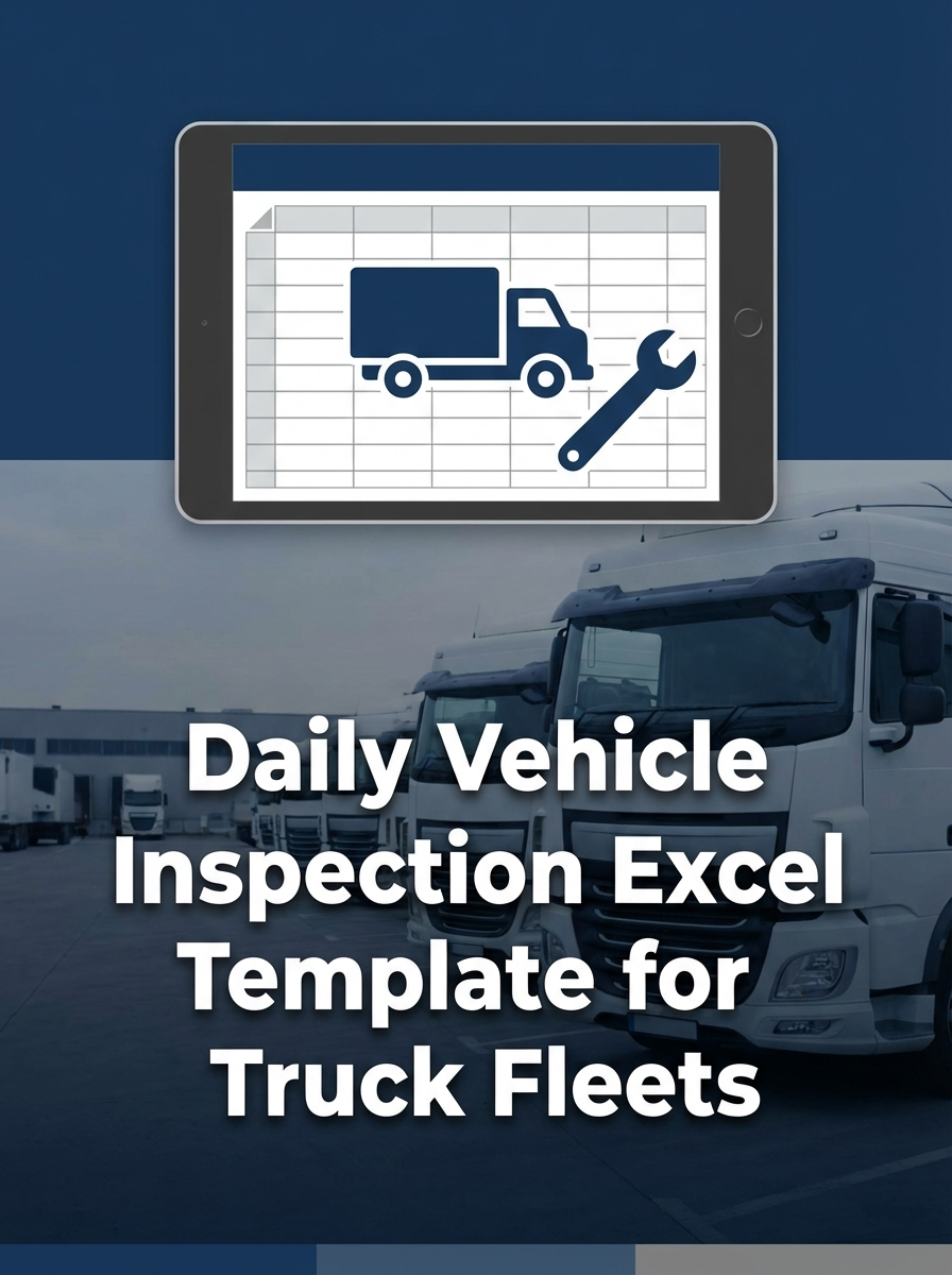 Daily Vehicle Inspection Excel Template for Truck Fleets