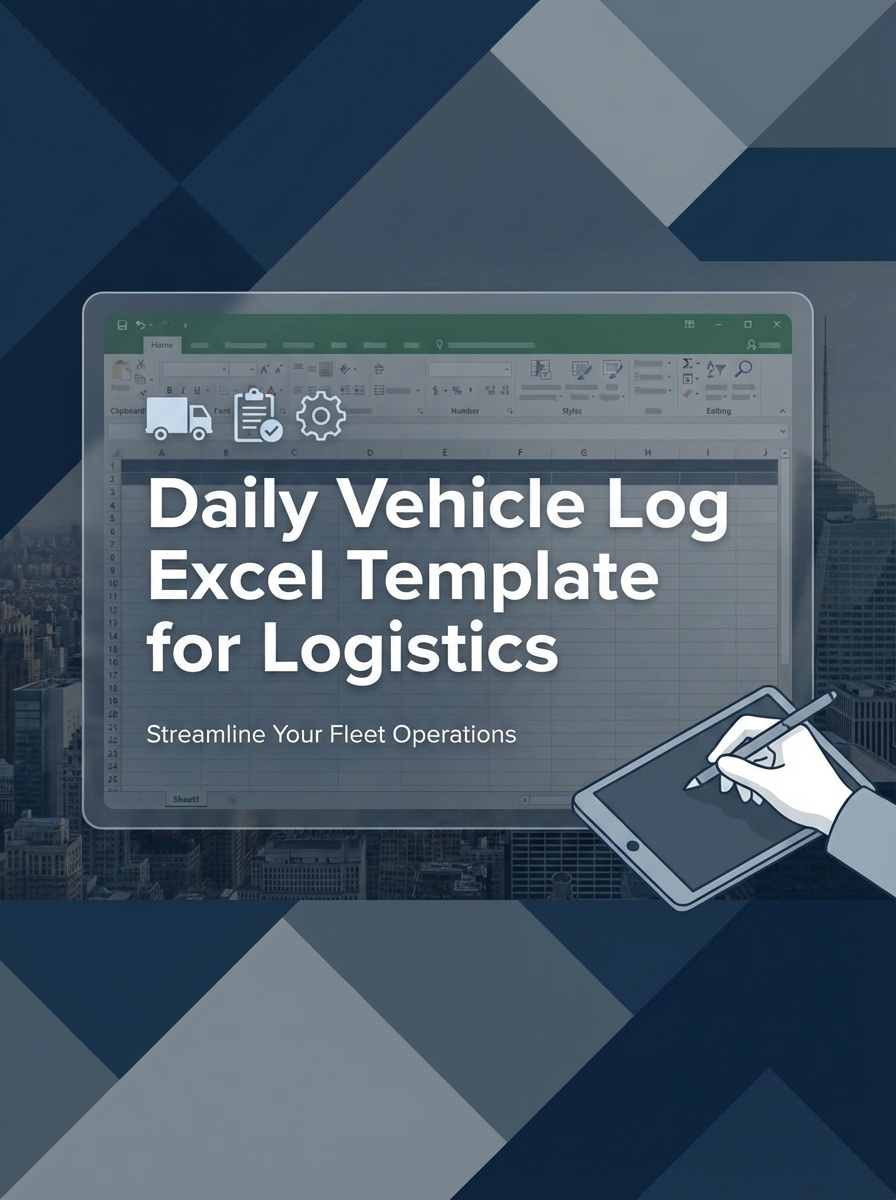 Daily Vehicle Log Excel Template for Logistics