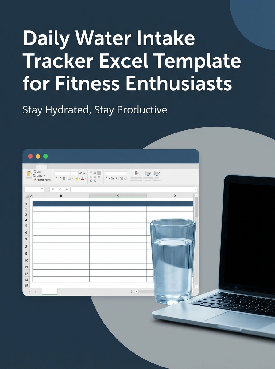 Daily Water Intake Tracker Excel Template for Fitness Enthusiasts