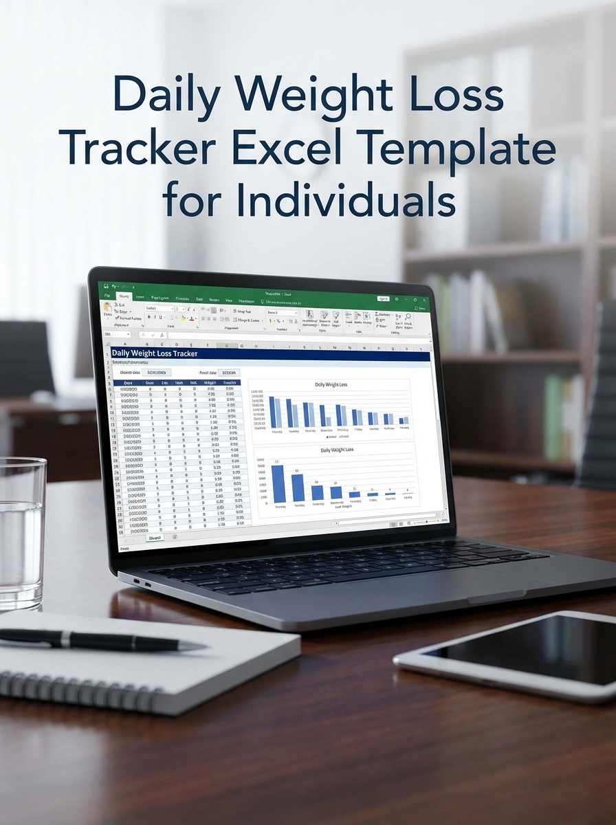 Daily Weight Loss Tracker Excel Template for Individuals