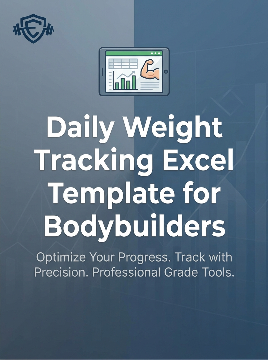 Daily Weight Tracking Excel Template for Bodybuilders