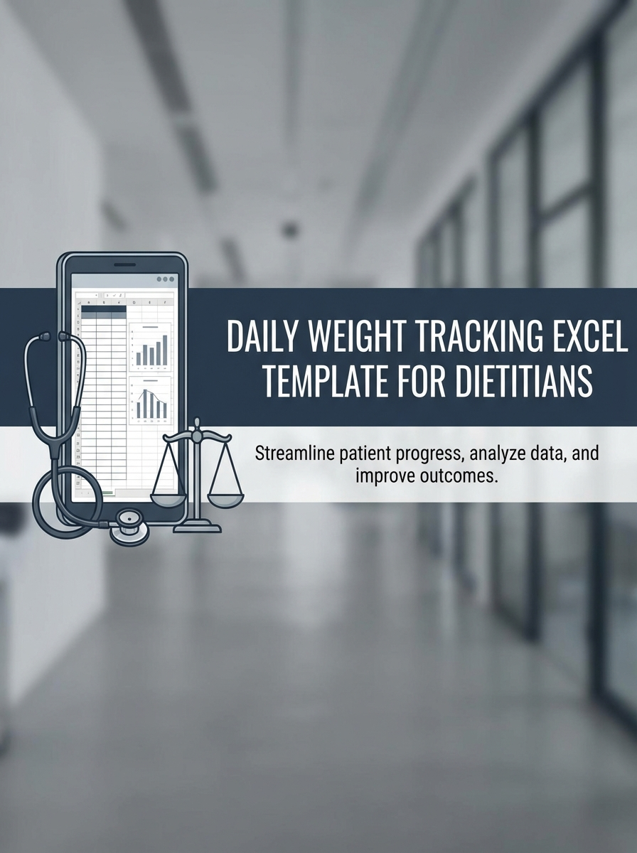 Daily Weight Tracking Excel Template for Dietitians