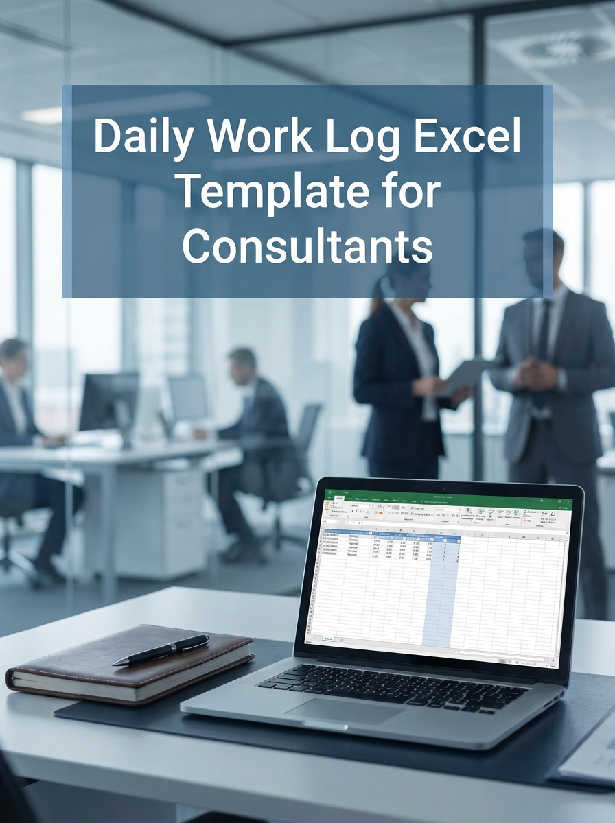Daily Work Log Excel Template for Consultants