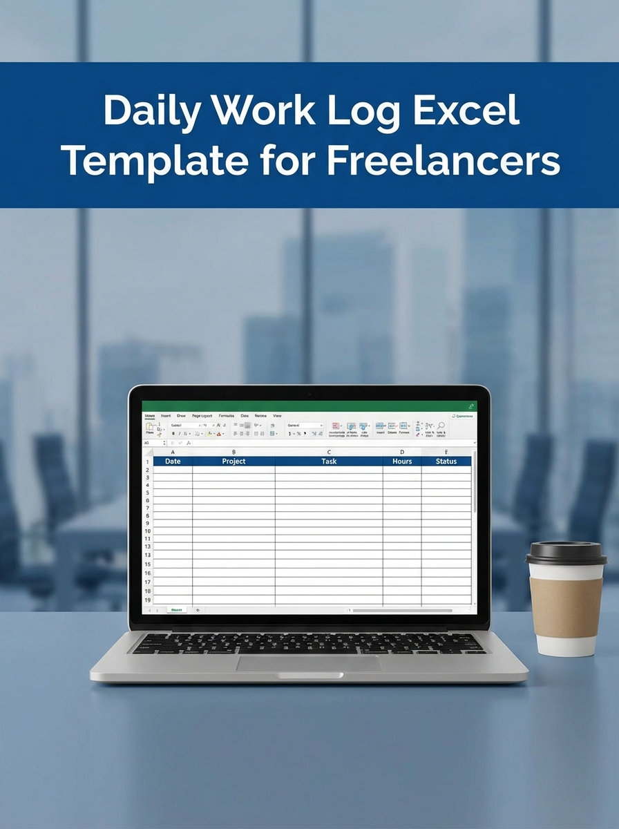 Daily Work Log Excel Template for Freelancers