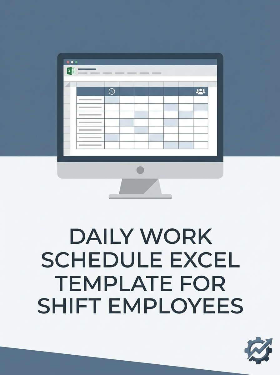Daily Work Schedule Excel Template for Shift Employees