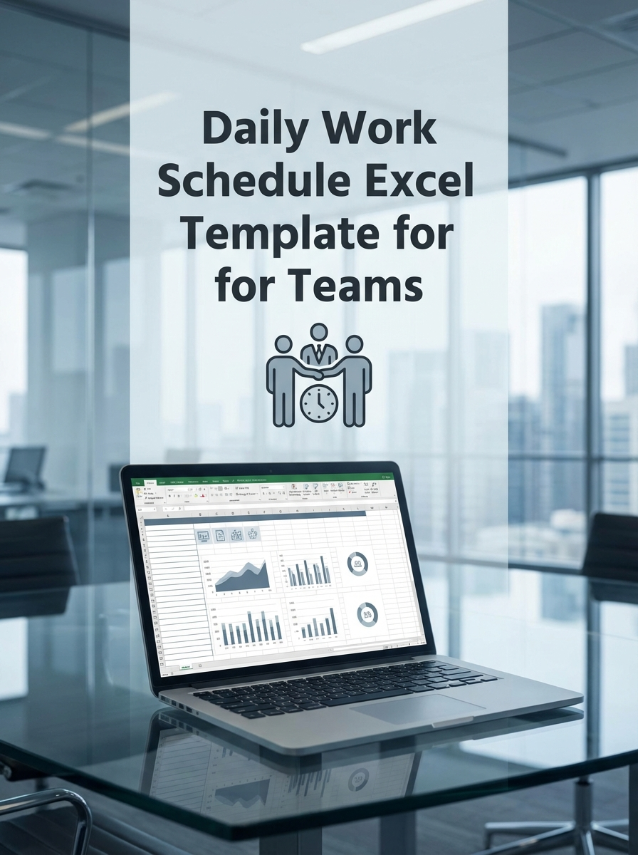 Daily Work Schedule Excel Template for Teams