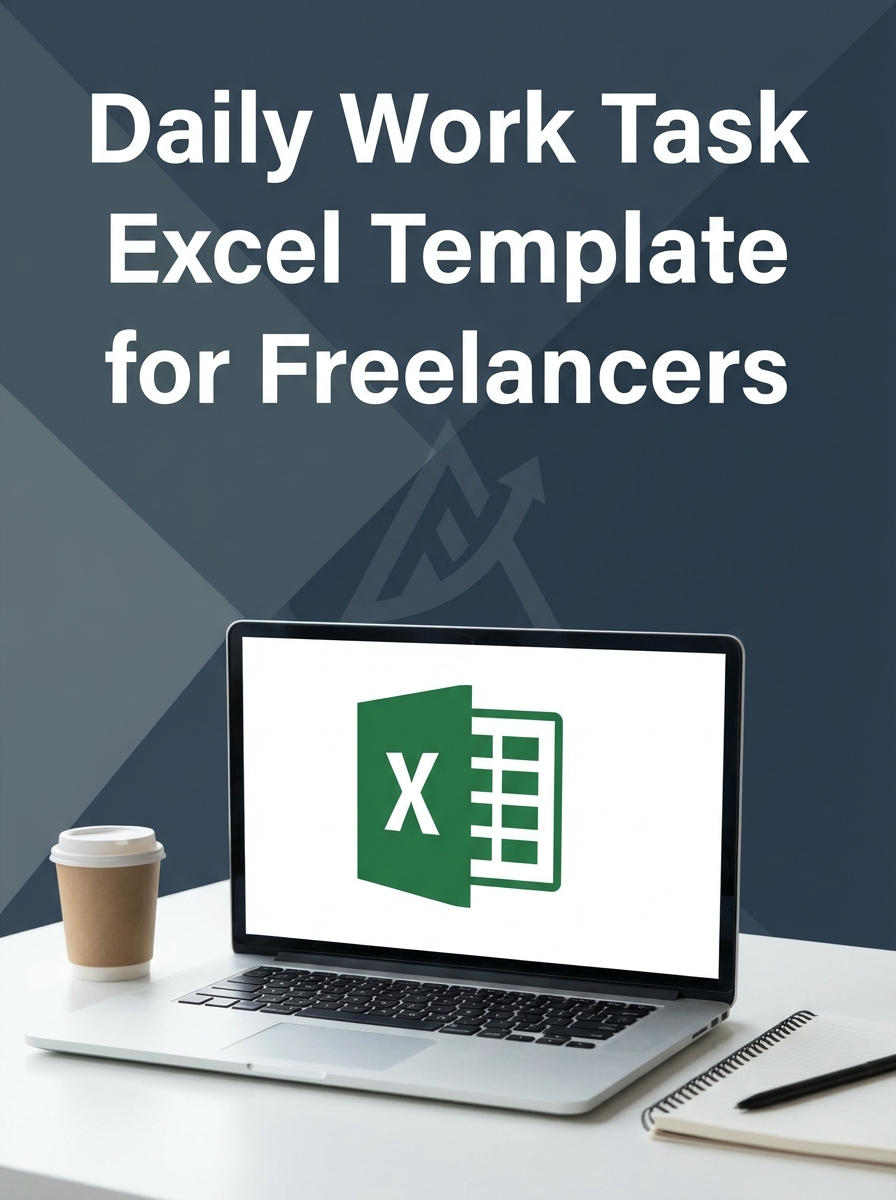 Daily Work Task Excel Template for Freelancers