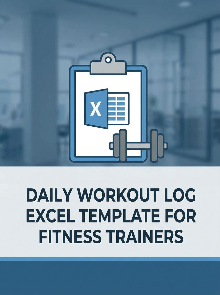 Daily Workout Log Excel Template for Fitness Trainers