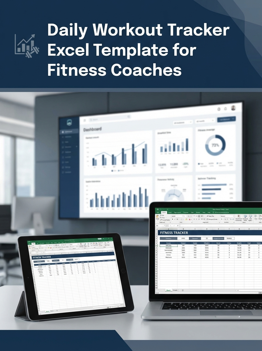 Daily Workout Tracker Excel Template for Fitness Coaches
