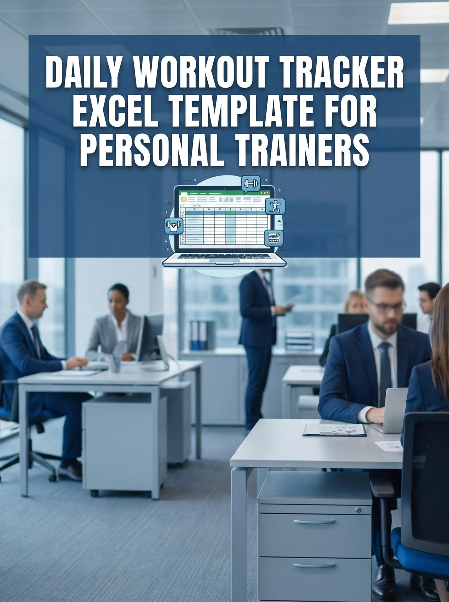 Daily Workout Tracker Excel Template for Personal Trainers
