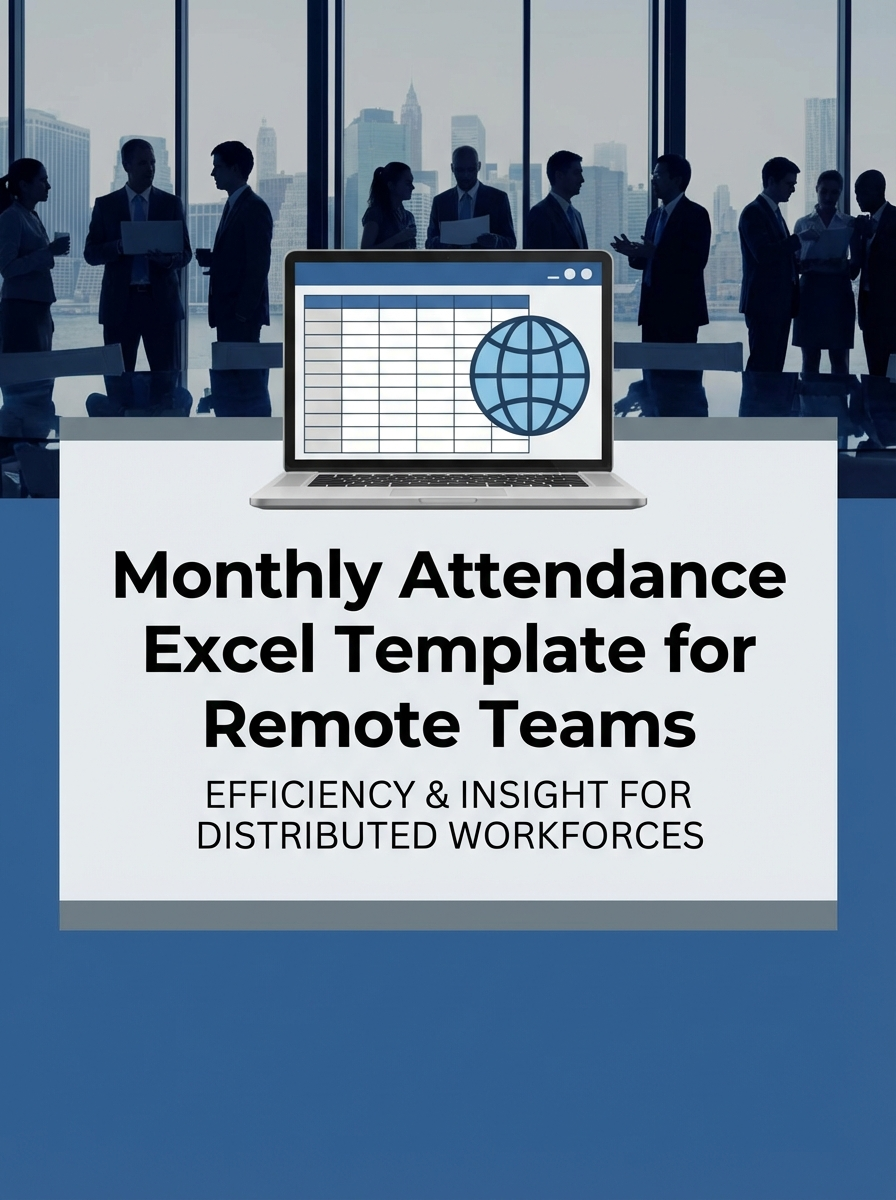 Monthly Attendance Excel Template for Remote Teams