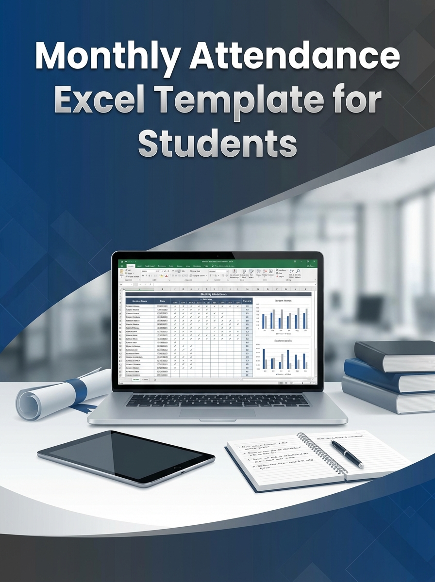 Monthly Attendance Excel Template for Students