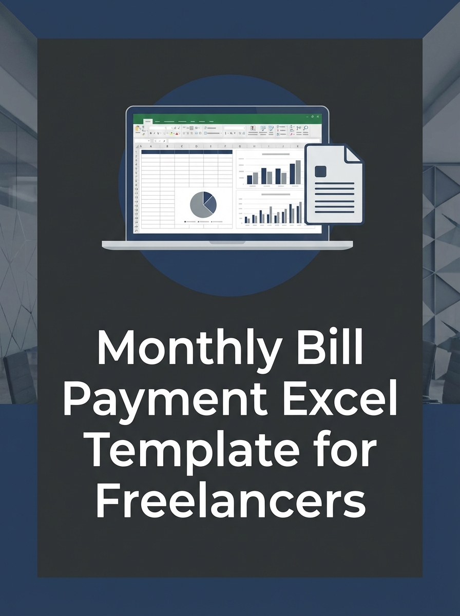 Monthly Bill Payment Excel Template for Freelancers