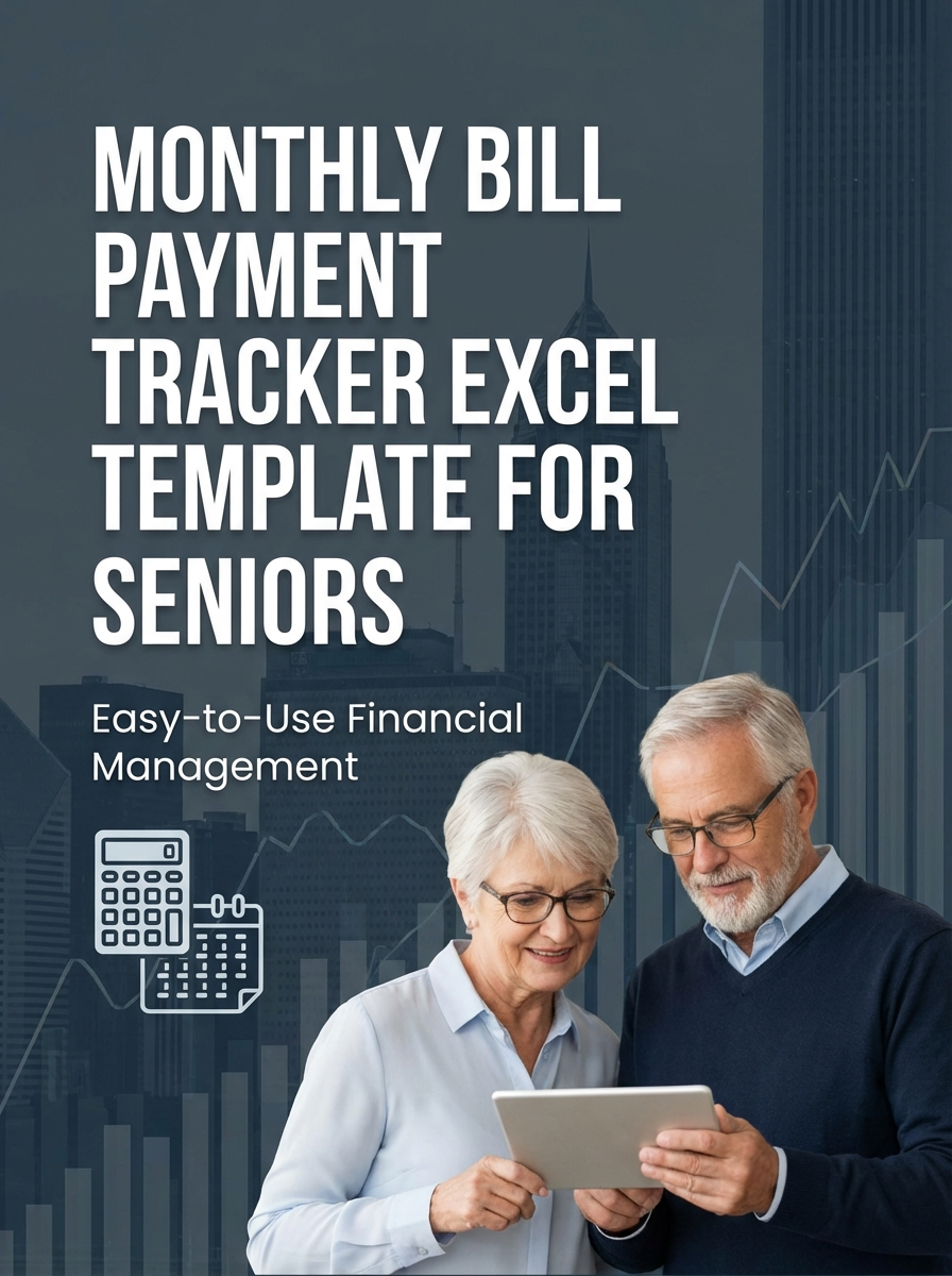 Monthly Bill Payment Tracker Excel Template for Seniors