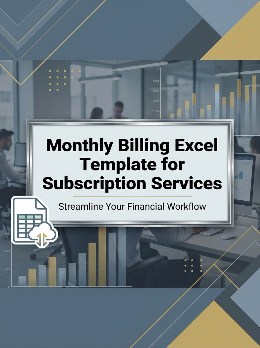 Monthly Billing Excel Template for Subscription Services