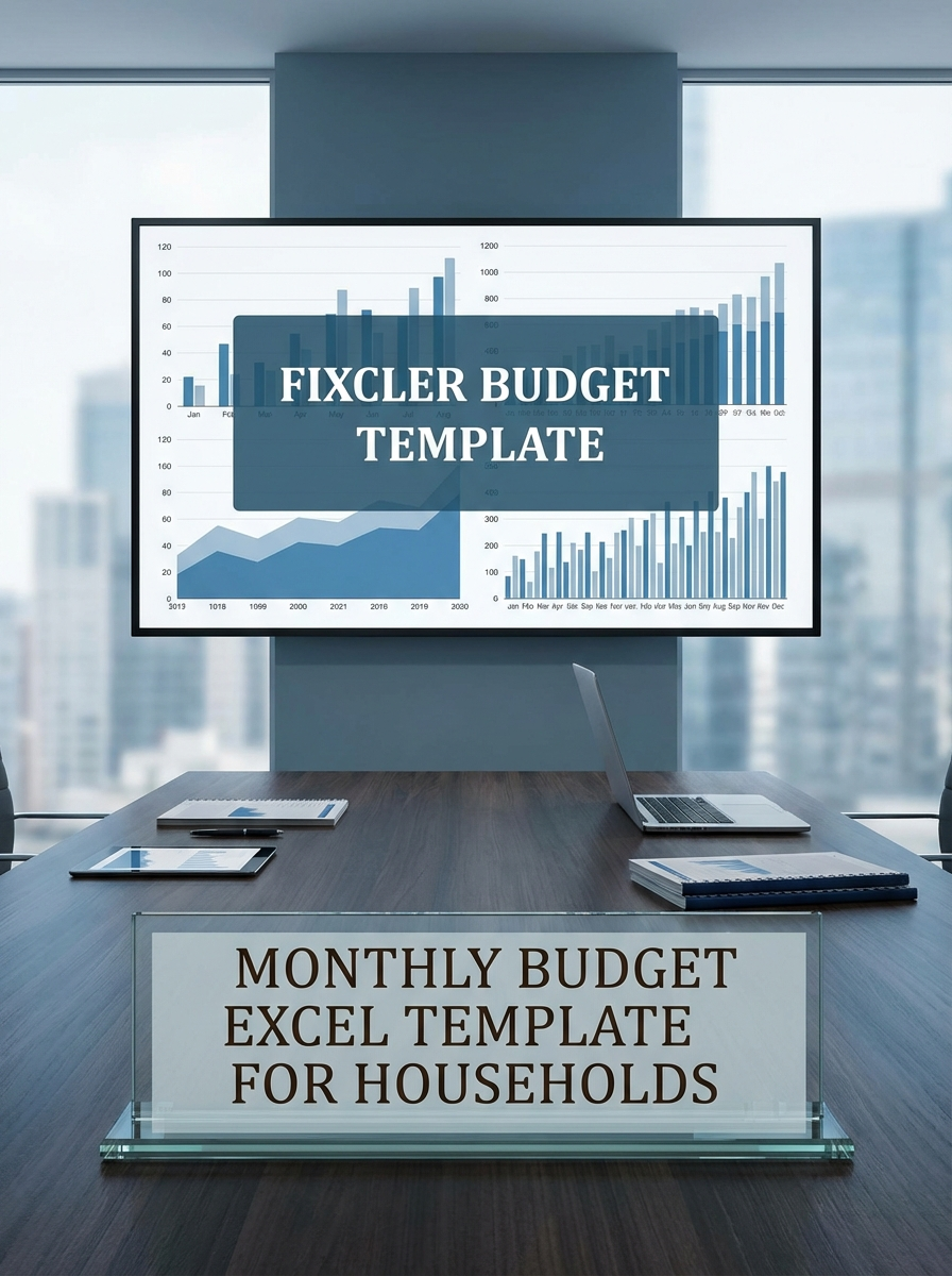 Monthly Budget Excel Template for Households