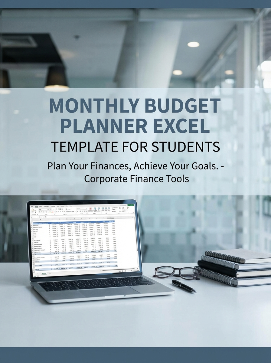 Monthly Budget Planner Excel Template for Students