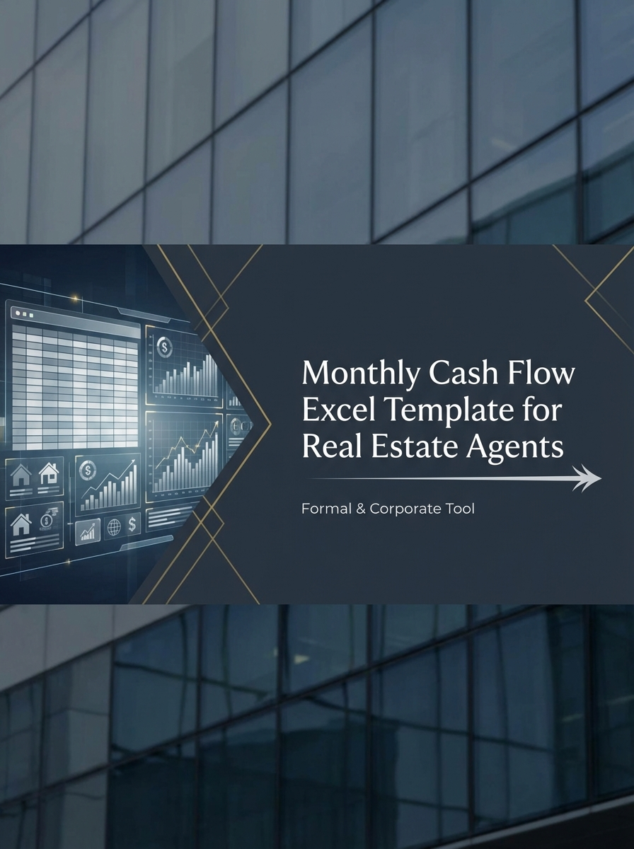 Monthly Cash Flow Excel Template for Real Estate Agents