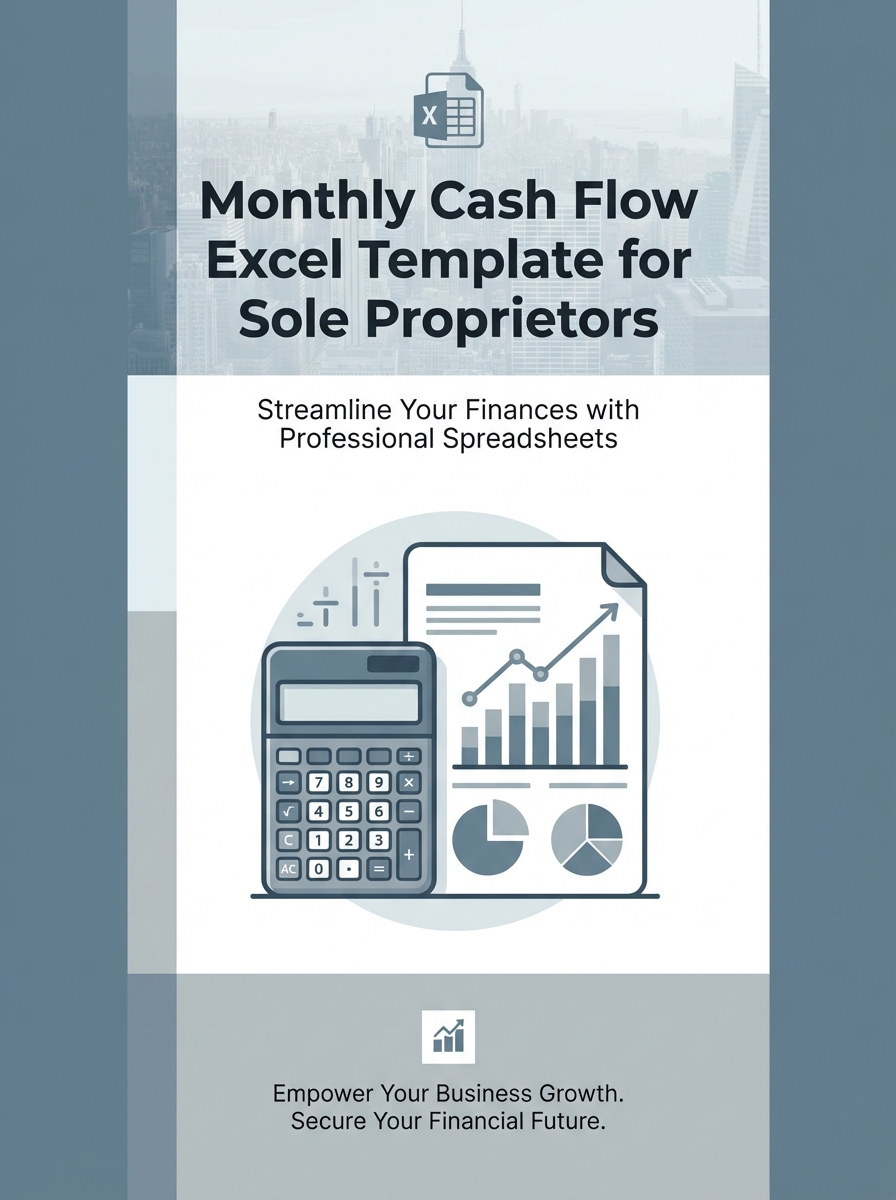 Monthly Cash Flow Excel Template for Sole Proprietors