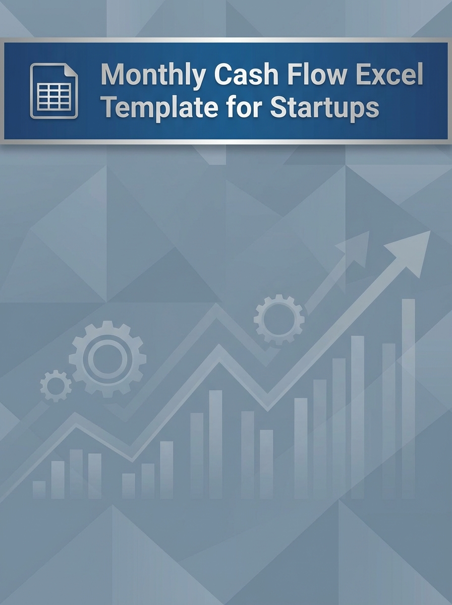 Monthly Cash Flow Excel Template for Startups