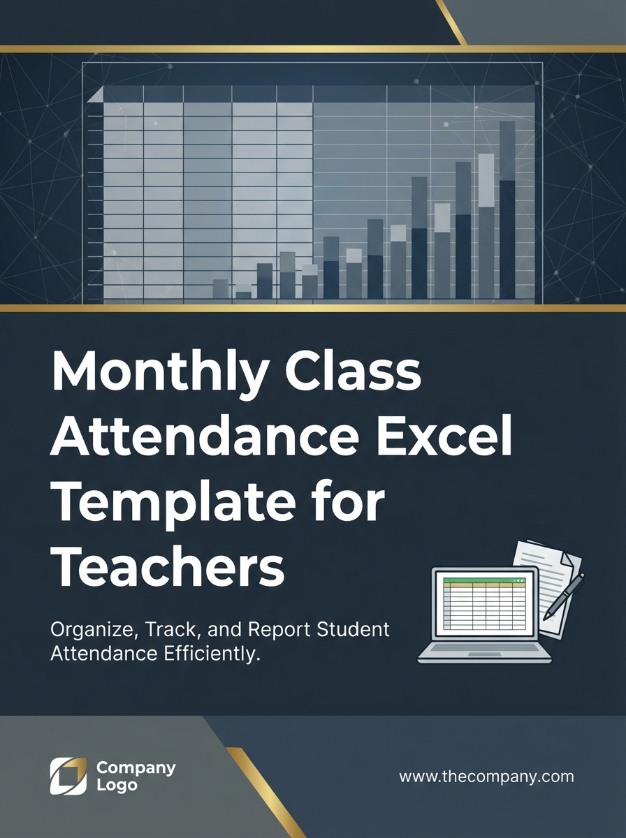 Monthly Class Attendance Excel Template for Teachers