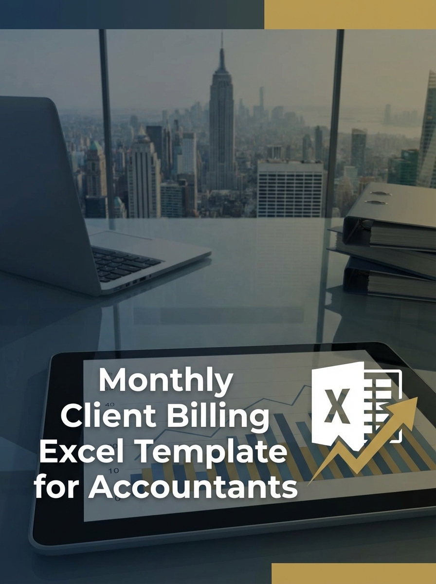 Monthly Client Billing Excel Template for Accountants
