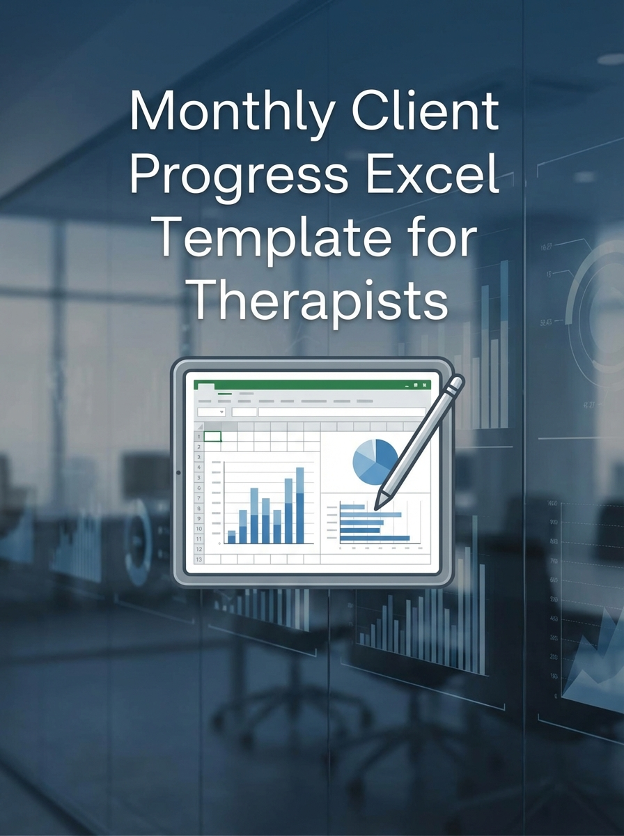 Monthly Client Progress Excel Template for Therapists