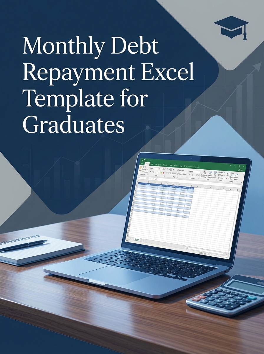 Monthly Debt Repayment Excel Template for Graduates
