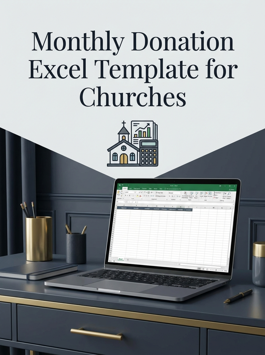 Monthly Donation Excel Template for Churches