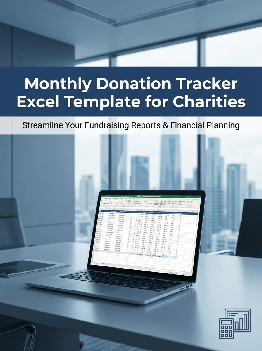 Monthly Donation Tracker Excel Template for Charities