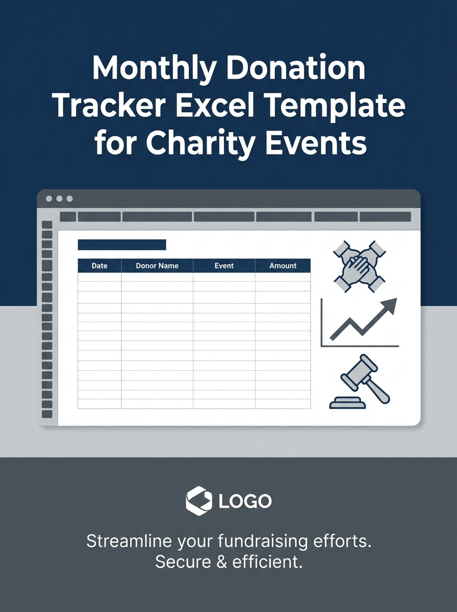 Monthly Donation Tracker Excel Template for Charity Events