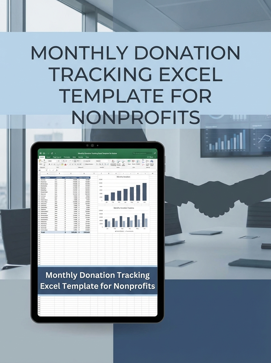 Monthly Donation Tracking Excel Template for Nonprofits
