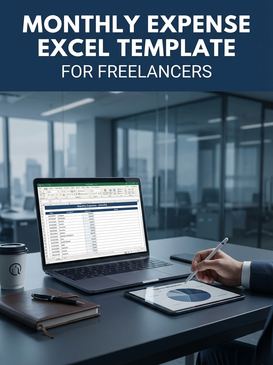 Monthly Expense Excel Template for Freelancers