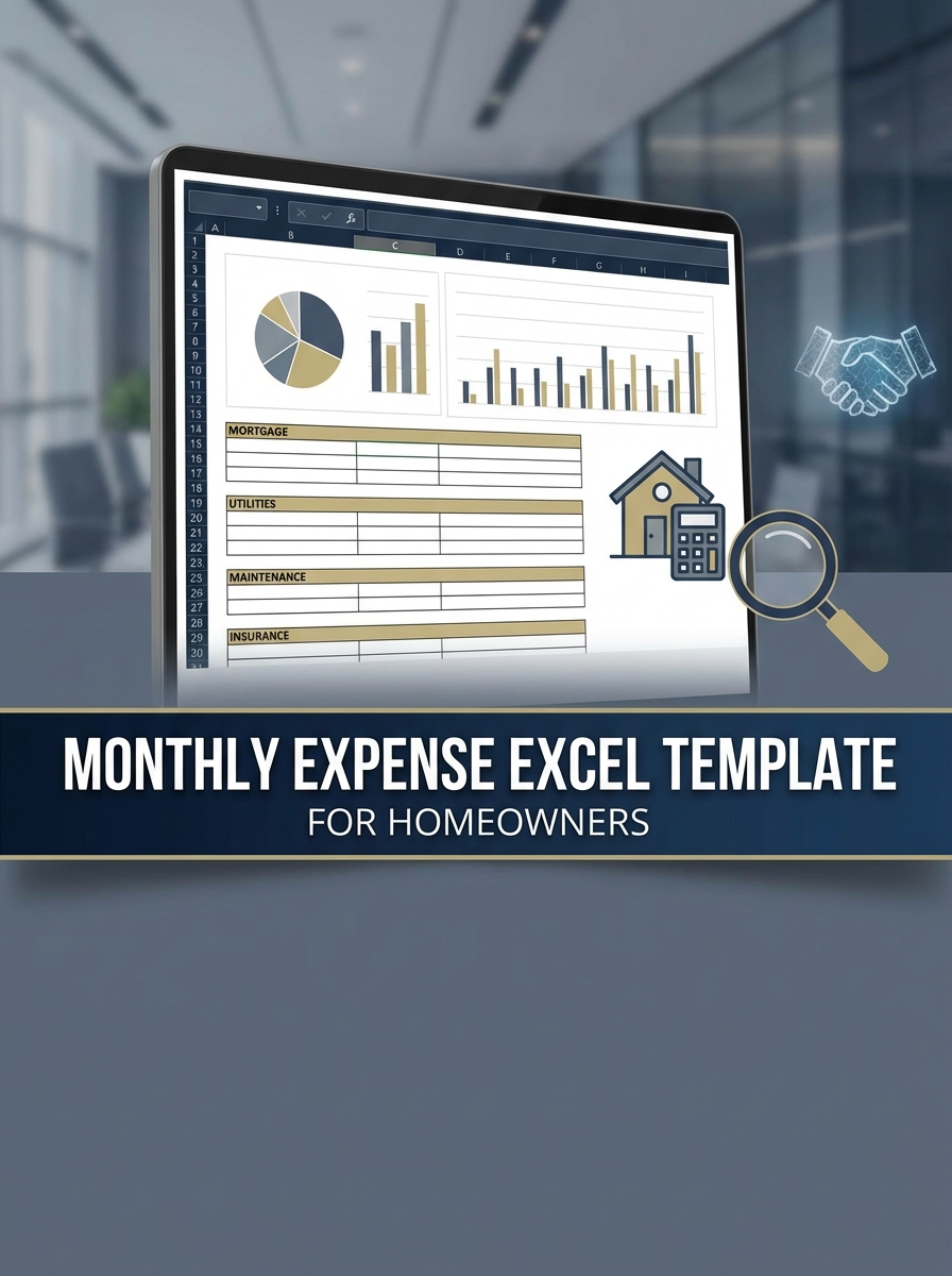 Monthly Expense Excel Template for Homeowners