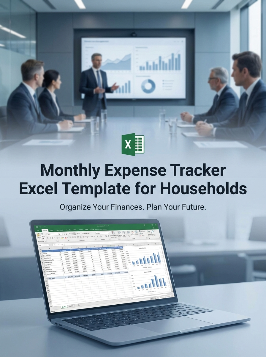 Monthly Expense Tracker Excel Template for Households