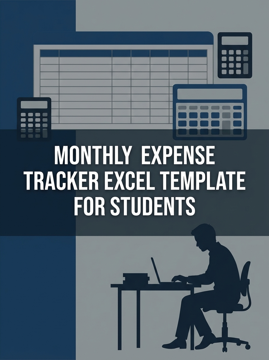 Monthly Expense Tracker Excel Template for Students