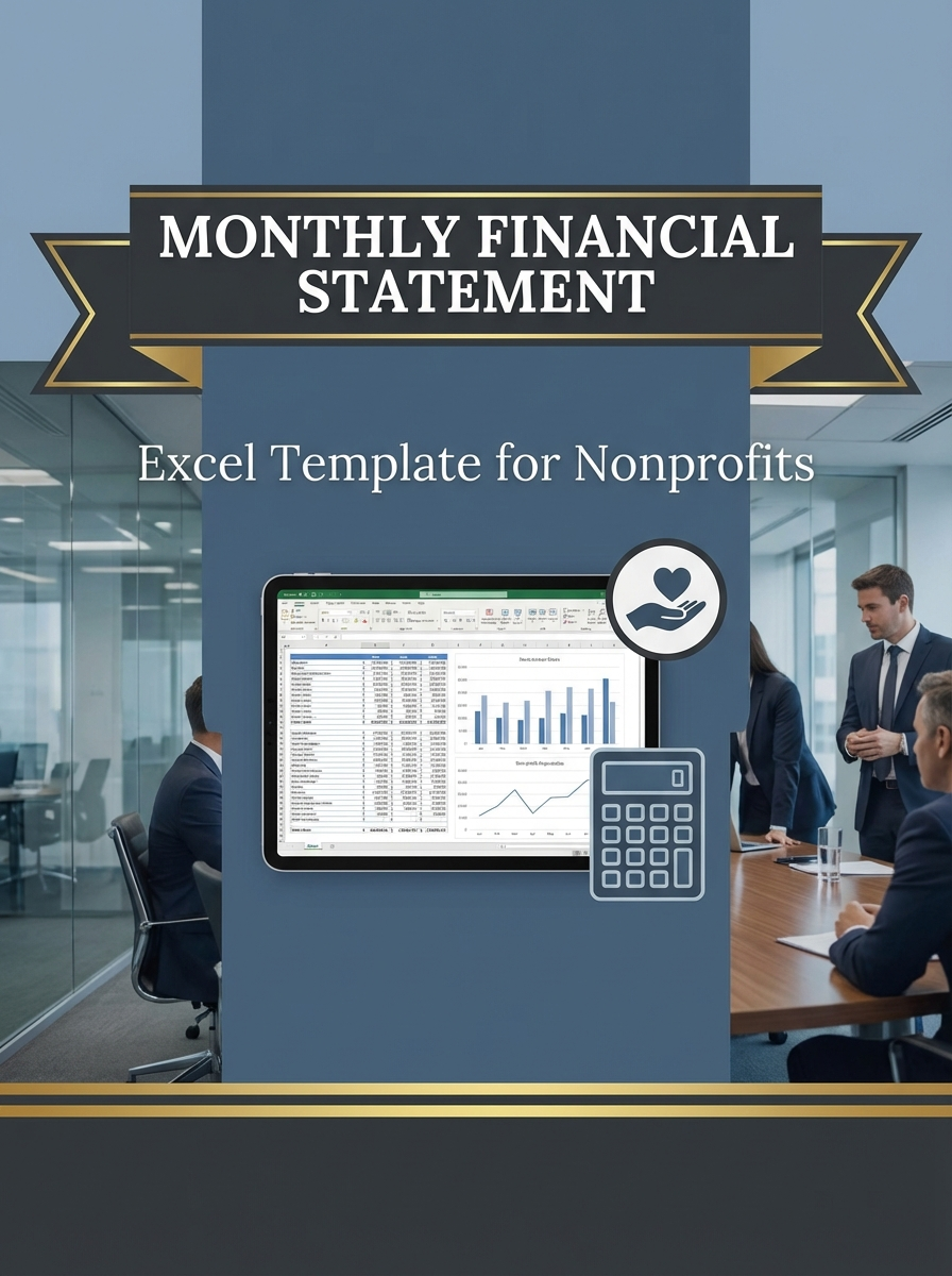 Monthly Financial Statement Excel Template for Nonprofits