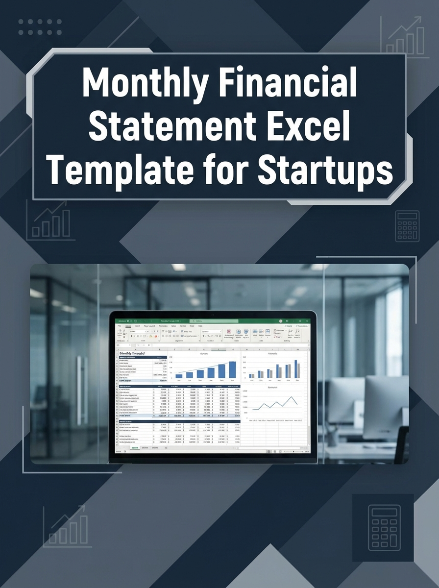 Monthly Financial Statement Excel Template for Startups