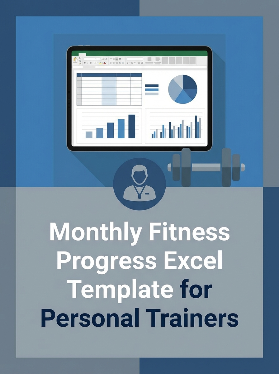 Monthly Fitness Progress Excel Template for Personal Trainers