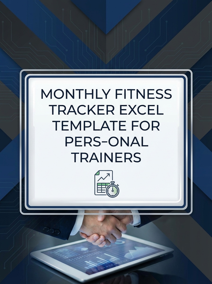 Monthly Fitness Tracker Excel Template for Personal Trainers