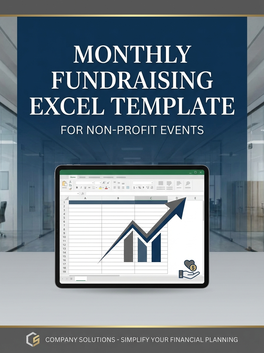 Monthly Fundraising Excel Template for Non-Profit Events