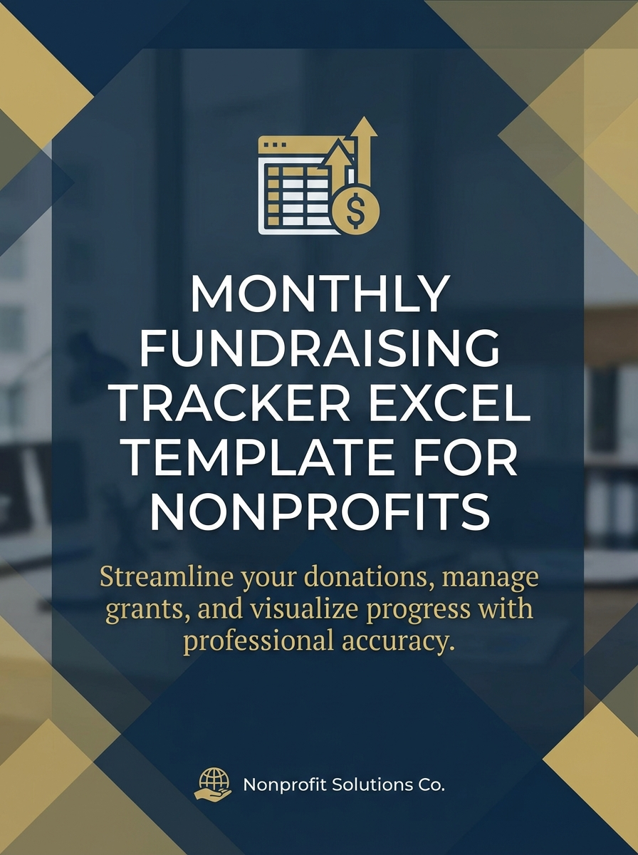 Monthly Fundraising Tracker Excel Template for Nonprofits