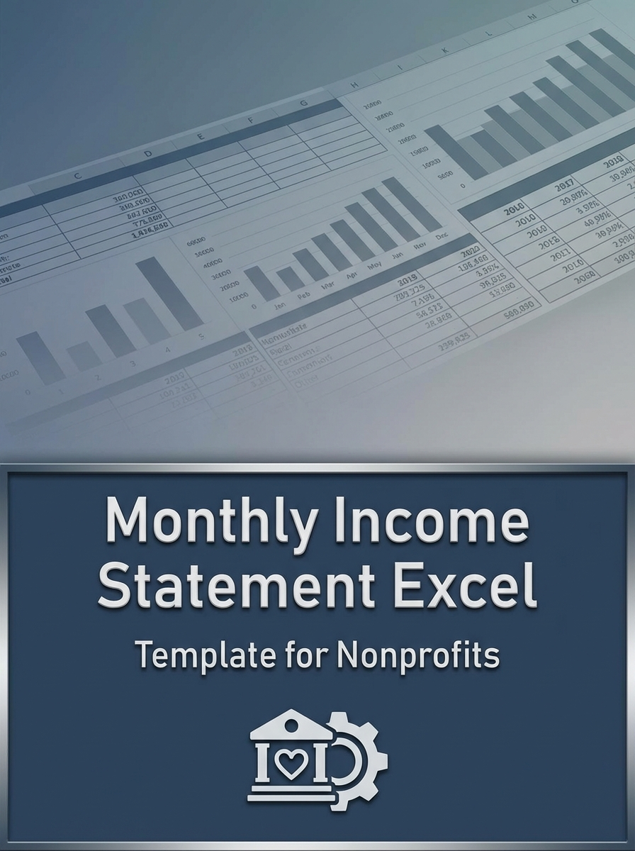 Monthly Income Statement Excel Template for Nonprofits